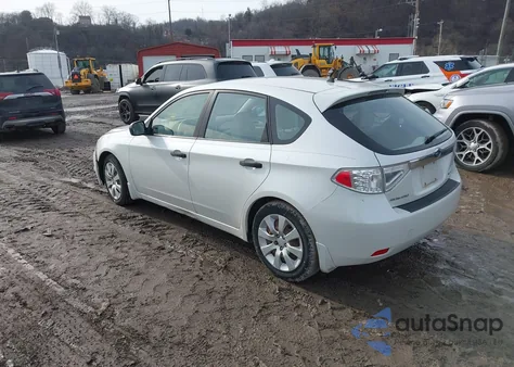 2008 Subaru Impreza 2.5I z USA, uszkodzony, nr VIN JF1GH61678H837814